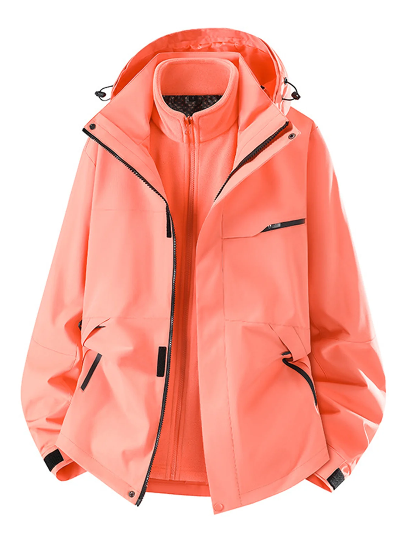 

Женская однотонная куртка с длинным рукавом и высоким воротом, легкая повседневная верхняя одежда на молнии на осень-зиму, повседневная одежда, стиль