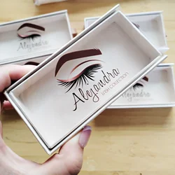 Foxyfox Wholesale Eyelash Boxes Packaging Eyelashes Cases Custom Logo Magnetic Eyelashes Boxes Makeup Storage Case Print Logo