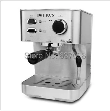 

china Petrus Italian high pressure steam Coffee machine milk foam PE3380 20bar household espresso coffee maker 1.5L 110-220-240V