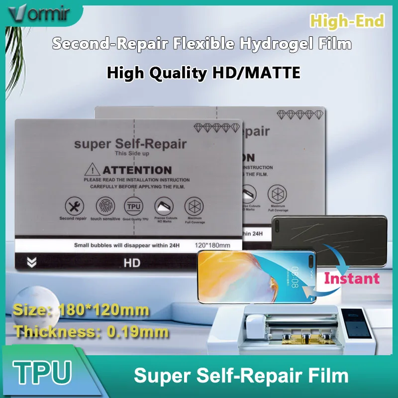 VORMIR High Quality HD Clear Film Screen Protector for Plotter Hydrogel Sheets Cutting Machine Screenguard Matte Film for Phones