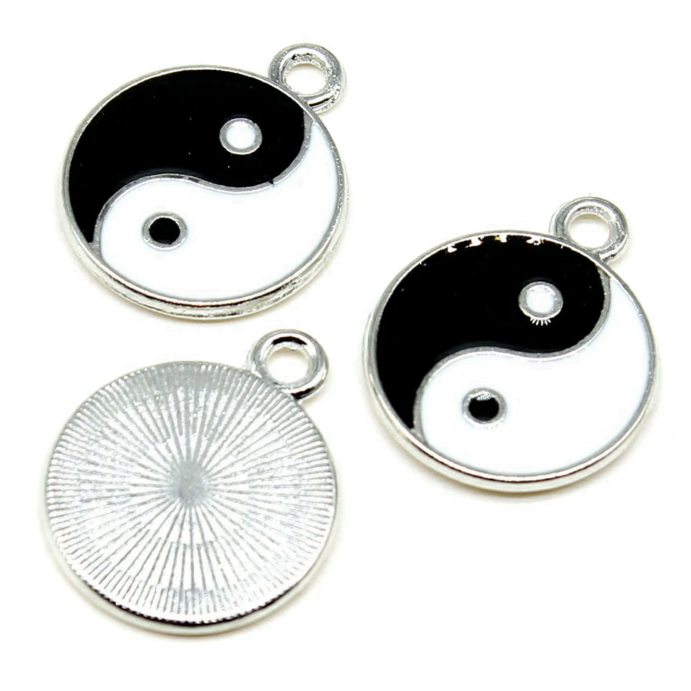 Jewelry Tools Tai Chi Charms Gift Phone Pendant 10pcs