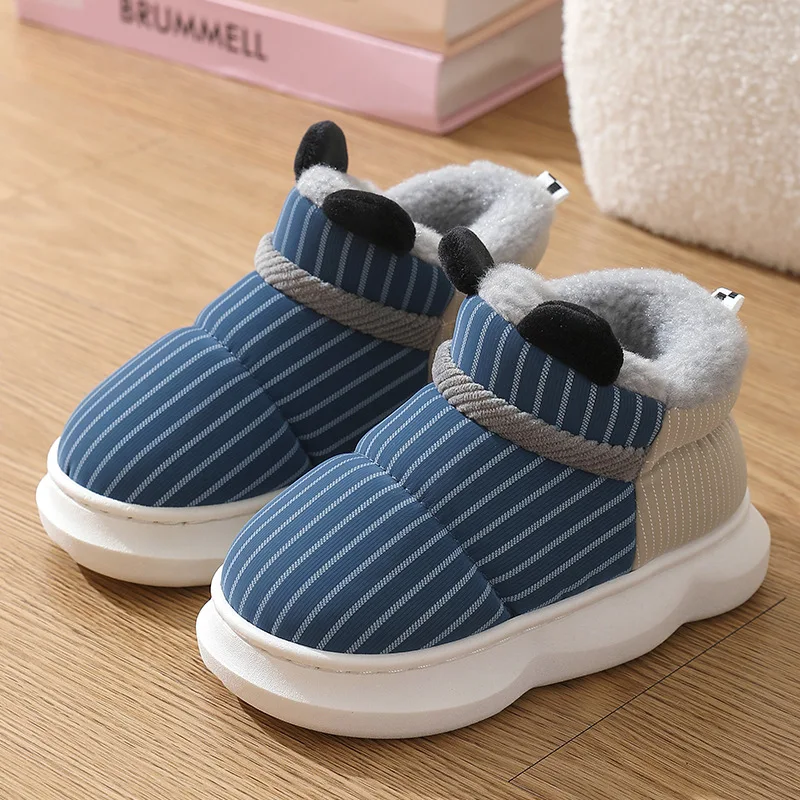 Children Casual Shoes Girls Boys Warm Snow Boots Kids Non-slip Thick Sole Cotton Shoes Comfort Plush Home Shoes Zapatillas Niño