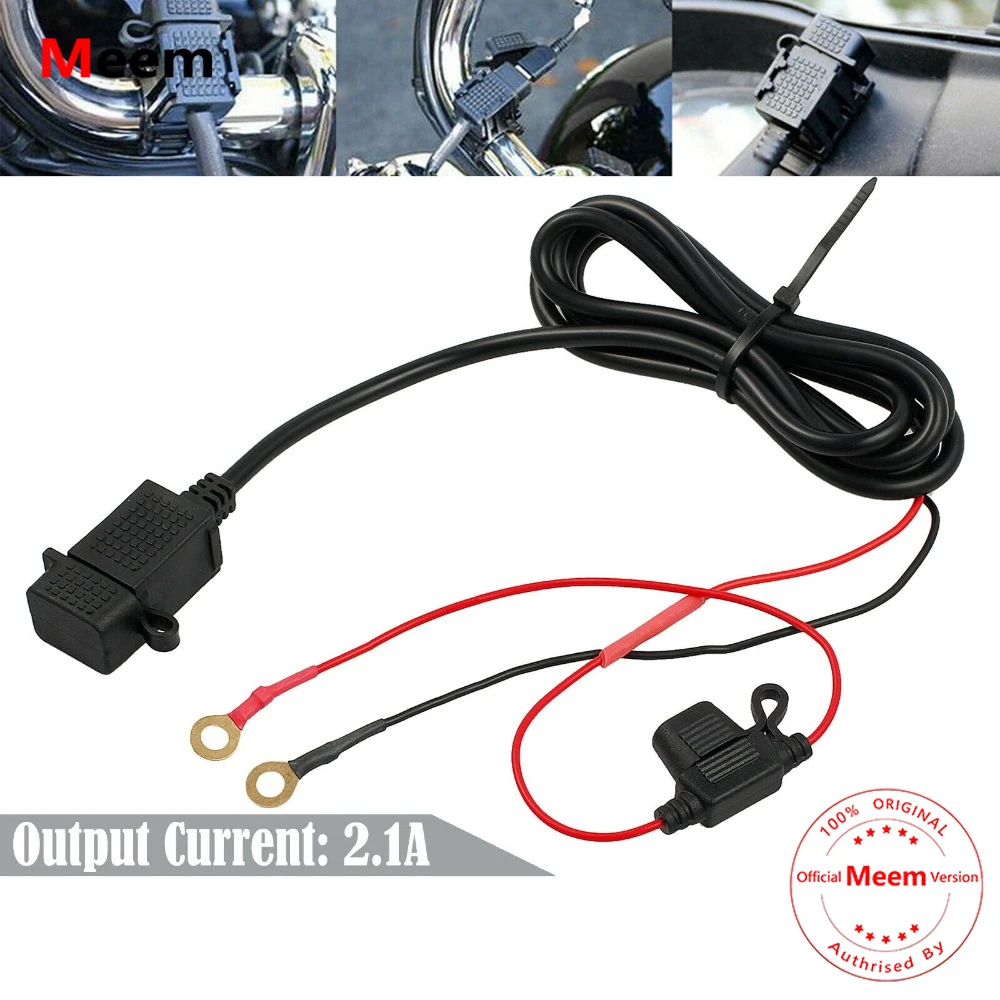 

12V Motorbike Motorcycle USB Charger Power Socket Adaptor Outlet Waterproof