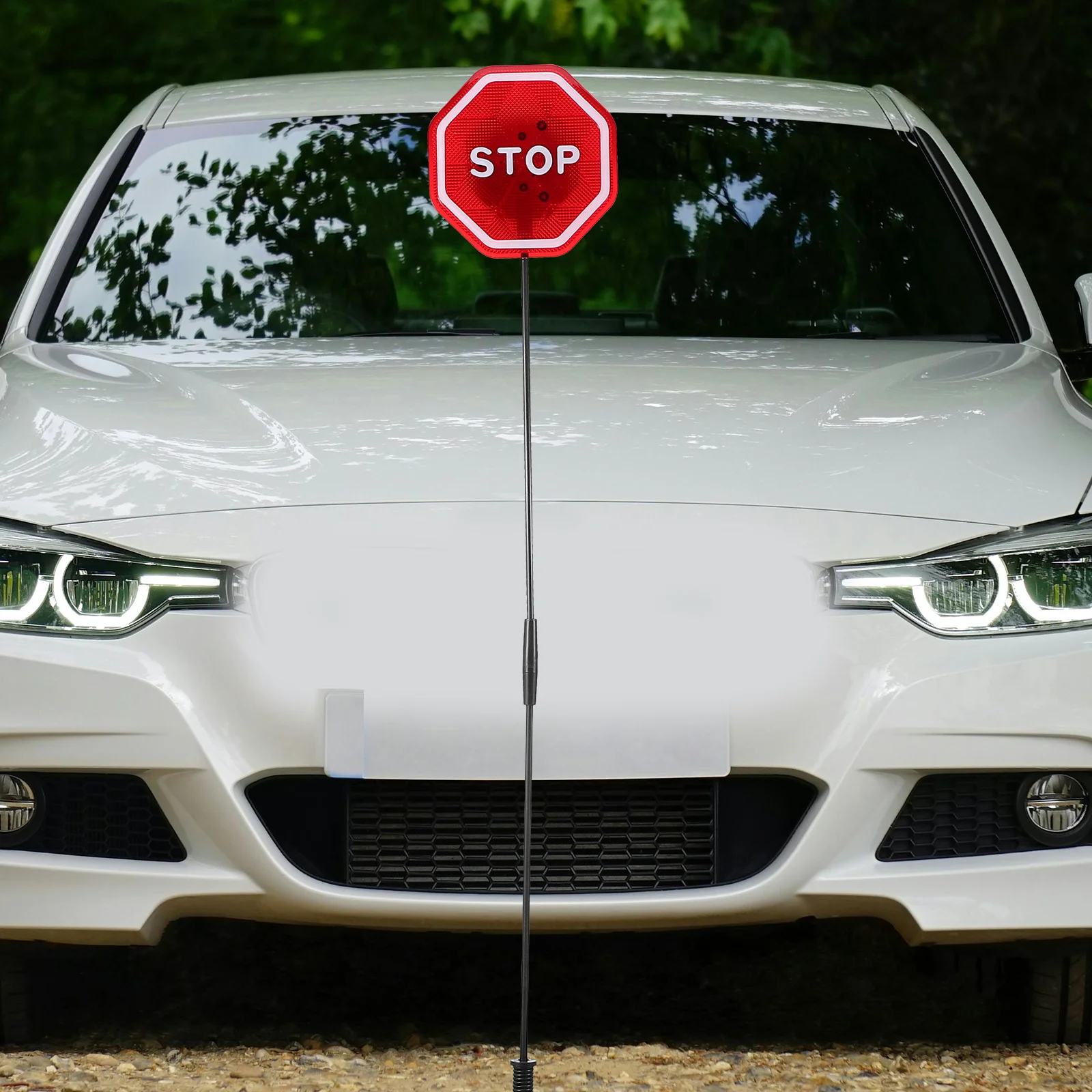 Led لوحة سدادة ل سدادة المرآب علامة مضيئة لمساعد مواقف السيارات أداة المرآب وقوف السيارات مؤشر إشارة توقف #2