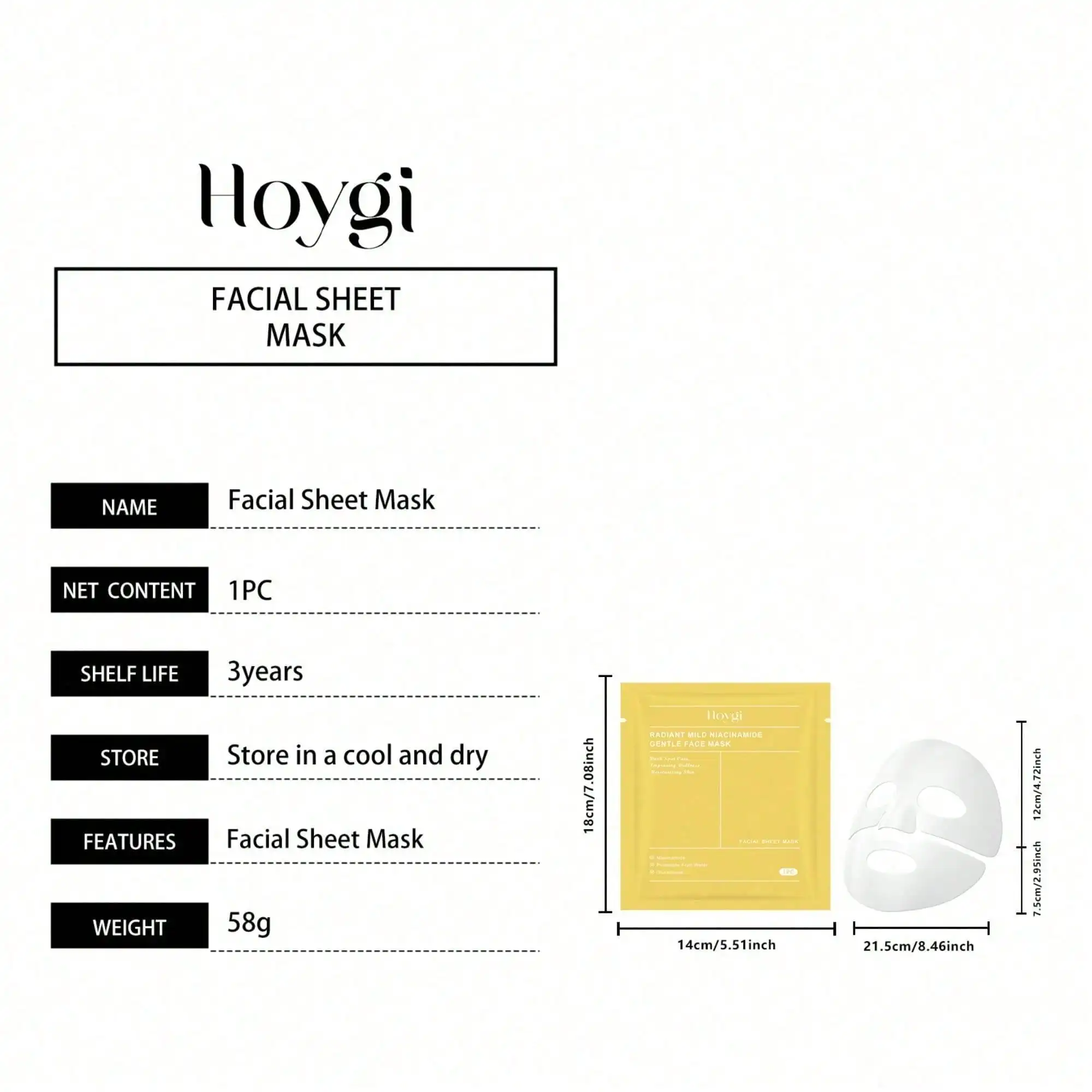 Radiant Vita Niacinamide Deep Conditioning Mask, Gentle Daily Facial Treatment Softens Uneven & Dull Complexion, Balancing Care for Combination Skin, Authentic Korean Skincare, Thoughtful Beauty Gift for Her