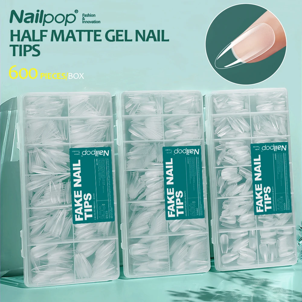 

Очень короткие типсы для ногтей, полупокрытие, прозрачный мягкий гель, миндальная форма, накладные ногти, 600 шт., гель x типсы для наращивания ногтей, сделай сам, дизайн ногтей