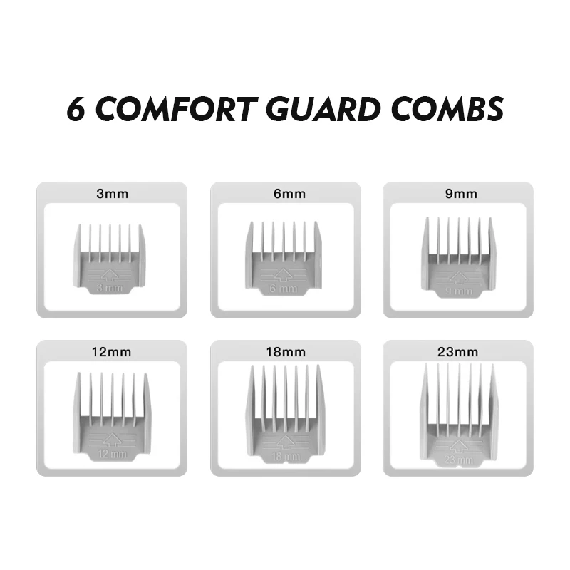 KINYU 7 In 1 Professional Cat Dog Hair Brush Trimmer Shaver Clipper Scissors Cleaner Tools Pet Grooming Kit With Vacuum Suction view 6