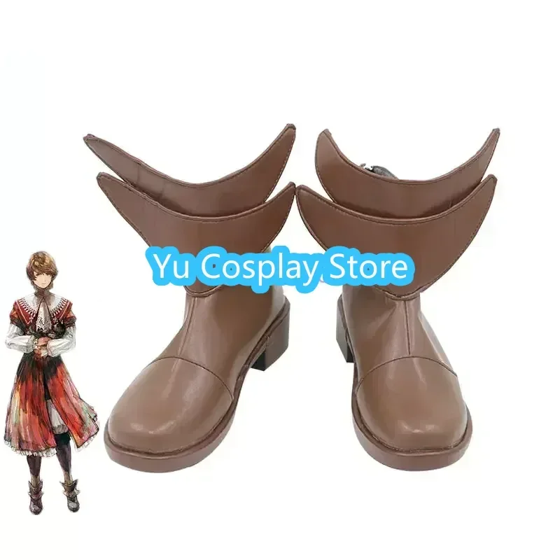 

Yu-Cosplay FF16 JOSHUA ROSFIELD обувь для косплея обувь из искусственной кожи Хэллоуин карнавальные ботинки реквизит для косплея на заказ