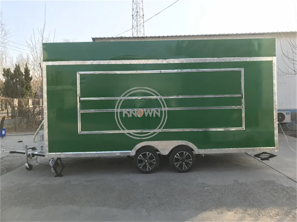 Concession Stainless Steel Food Truck Sale Hot Dog Pizza Cart Fully Catering Equipment Food Trailer Kiosk