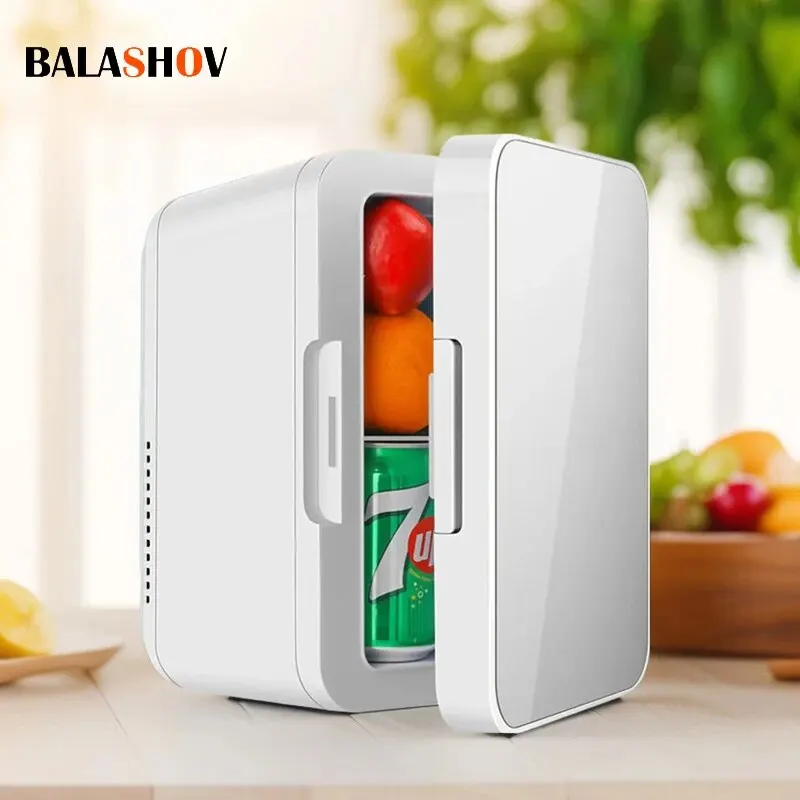 Portable Mini Refrigerator Beauty Skin Care Cosmetic Fridges Dual-use Compressor Cooler Warmer Small Fridge For Car Home