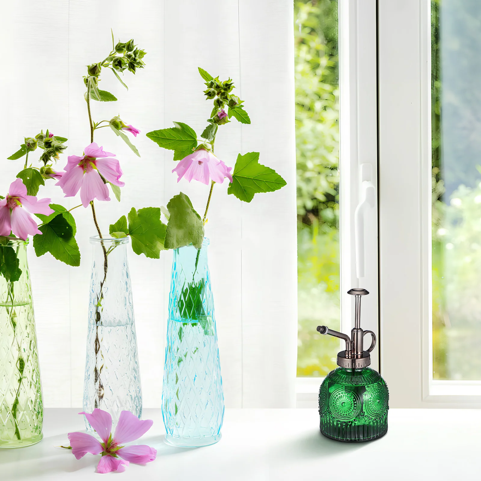 

Glass Plant Sprayer 400Ml Capacity Smooth Spray Mist for Plant Care Watering Bottle for Home Spray Bottles Planter Mister Bottle