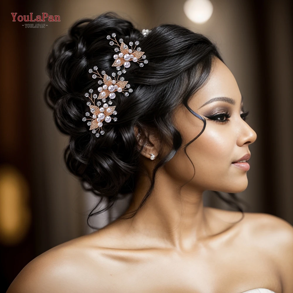 Topqueen U Haarspeld Voor Vrouw Meisje Bruiloft Haar Clip Kralen Bruids Haarspeld Bruids Haarspeld Bruiloft Accessoires Bruid Tiara Hp133