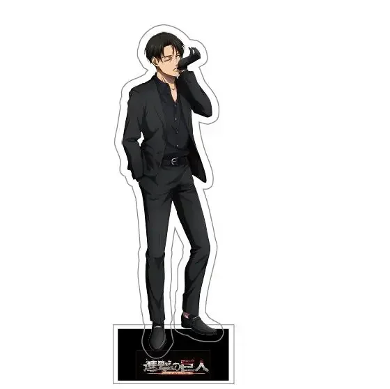 Attck On Titan Game Levi Ackerman Mikasa Eren Yeager Hanji Zoe Acrylic Stand Doll Anime Figure Model Plate Cosplay Toy