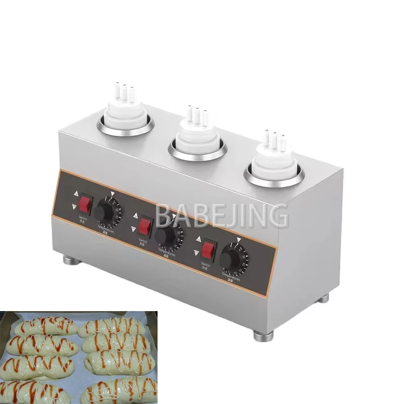 BABEJING Commercial Multifunctional Sauce Heater, Electric Cheese Chocolate Sauce Heater, Stainless Steel Dispensing Machine
