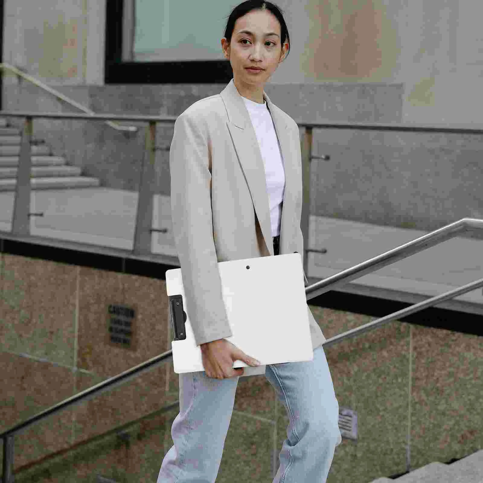 Folder Board Clip Boards Office Clipboard with Clips Foldable Medical Student Document Holder Plastic Care Nurse