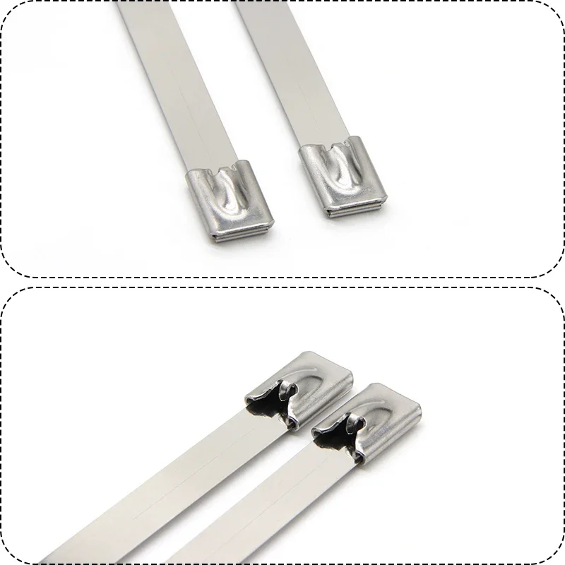 Cable Ties Stainless Steel width 7.9mm Hand Fastening Strap Cutting Wrap Tool Automatic Zip Tensioning Tool Cable Tie