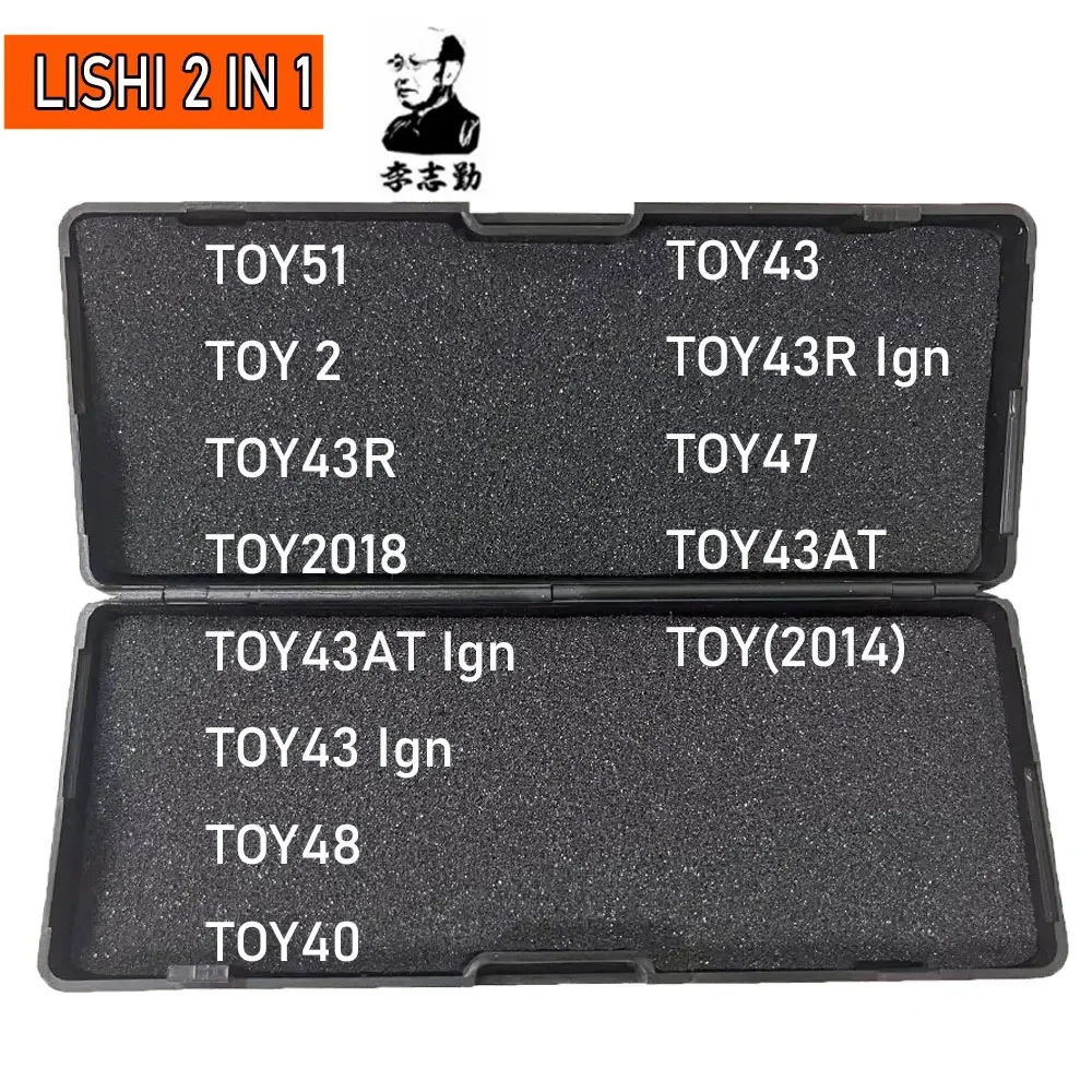 

Новейший инструмент Lishi 2 в 1 TOY43 TOY43AT TOY43R TOY47 TOY51 TOY2014 TOY2018 TOY2 TOY48 TOY40 для Toyota слесарный инструмент