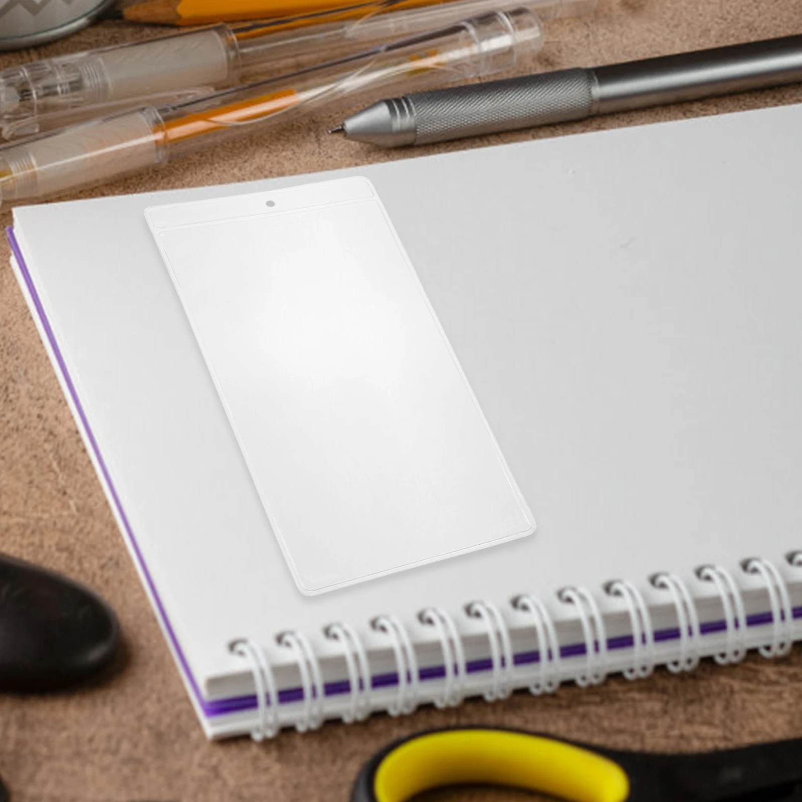 30 шт., рукава для закладок, креативные держатели для закладок из ПВХ, прозрачный чехол-органайзер, элегантная защитная сумка для дисплея, стильный офис