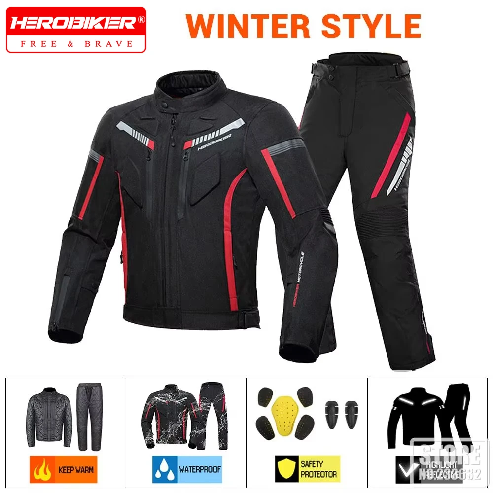 

Warm Halten Wasserdichte Motorradjacke Motorrad Riding Jacke Fall Prevention Motorradjacke Ce-zertifizierung Moto-kleidung