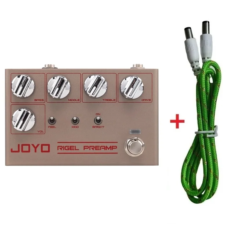 

JOYO R-24 RIGLE PREAMP High Gain Preamp Simulation Pedal 3 Band EQ Overdrive Control Guitar Effect with Clean Futuristic Tone