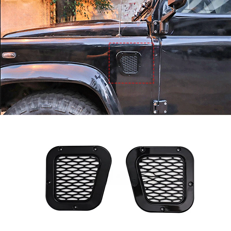 For Land Defender 2004‑2016 Fender Side Vent Side Gill Air Intake Grille Exterior Modification Accessories