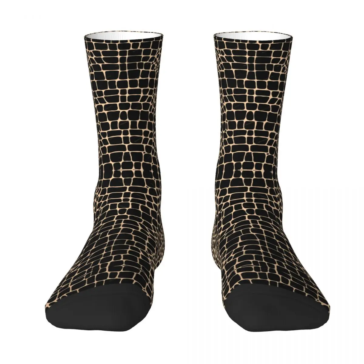 Schlangen leder gemütliche Unisex Socken, Python Haut Design Wandern interessante vier Jahreszeiten Socken