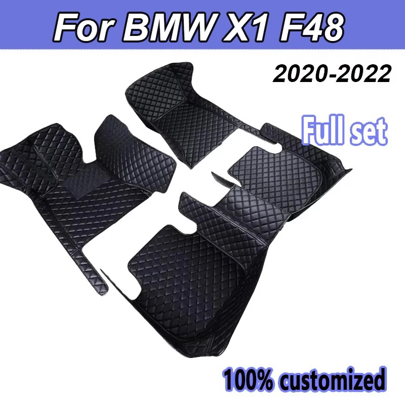 

Автомобильные коврики для BMW X1 F48 2016 2017 2018 2019 2020 2021 2022 Пользовательские автомобильные подушечки для ног Ковровое покрытие Аксессуары для интерьера