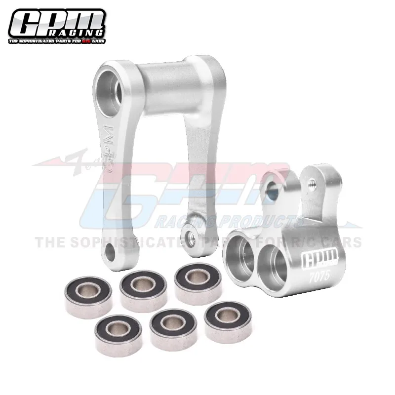 GPM 7075 CNC-nudillo de aluminio y varilla de tracción LOS264001 para LOSI 1/4 promoto-mx motocicleta