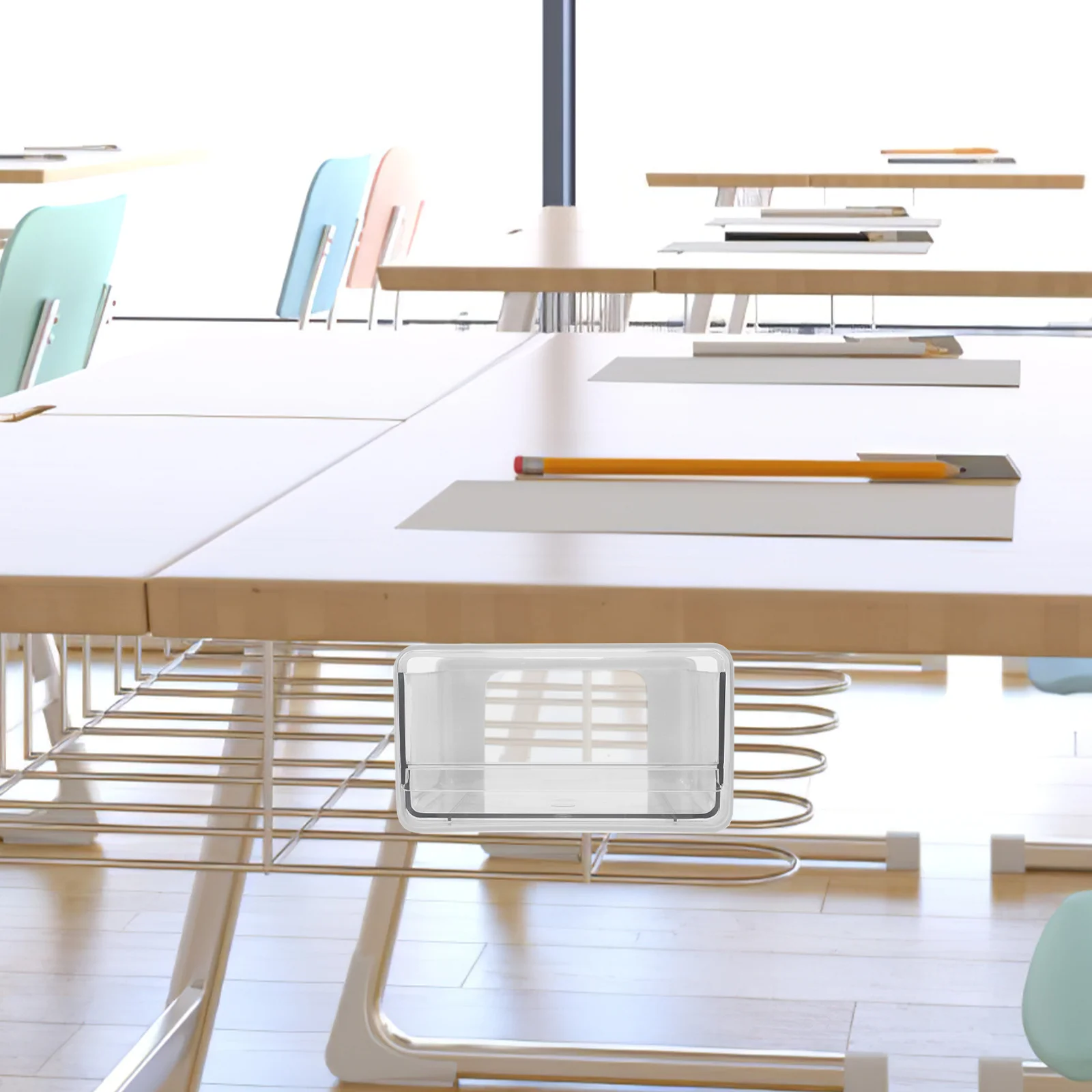 

Under Desk Organizer Box Hidden Drawer Storage For Office Desk Shelf Desktop Sundries Home Remote Control Lipstick Jewelry