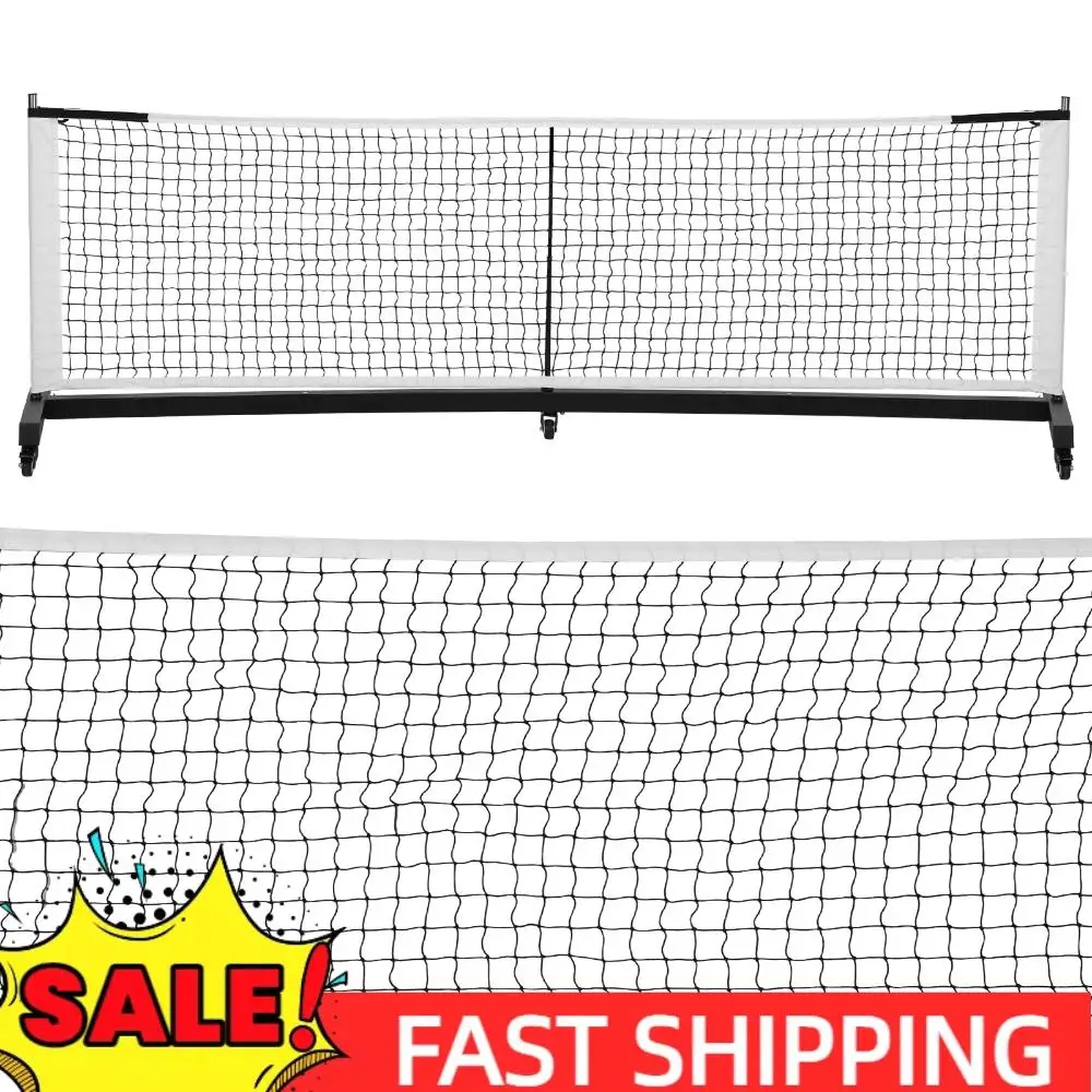 

Профессиональная игровая сетка для пикл-мяча с колесами, простая установка, сетка для пиклбола, 22 фута, легкое тренировочное оборудование