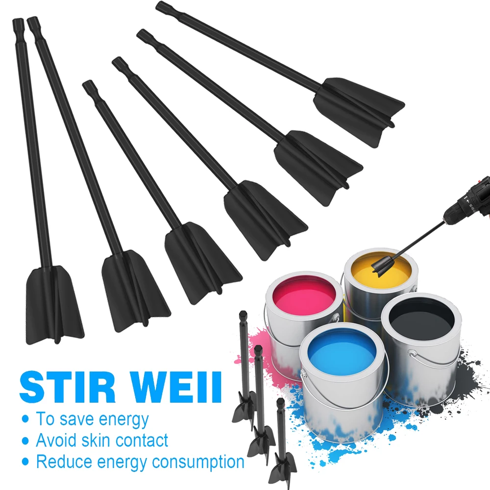 Paint Drill Anexo Agitando Rod Putty Misturador de Cimento Ferramenta de pá Resina Epóxi Dor de Óleo de Látex