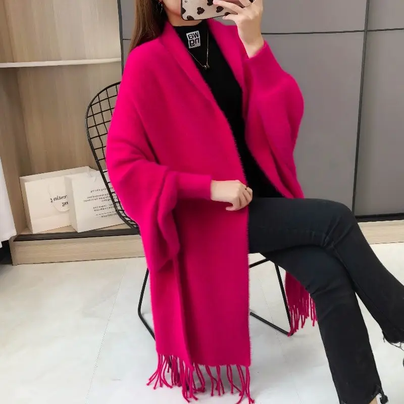 2024 New Mori Girl Style Scarf Women Beach Shawl Wrap Female Cashmere Scarves Chiffon Poncho Winter Cape Blanket Scarf T09