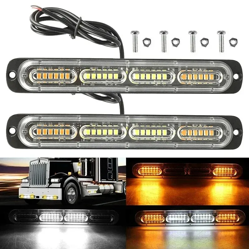 12V-24V 24LED LED Car Truck Body LED Light Side Light Warning Emergency Light Without Battery For Cars Van Truck Motorcycle