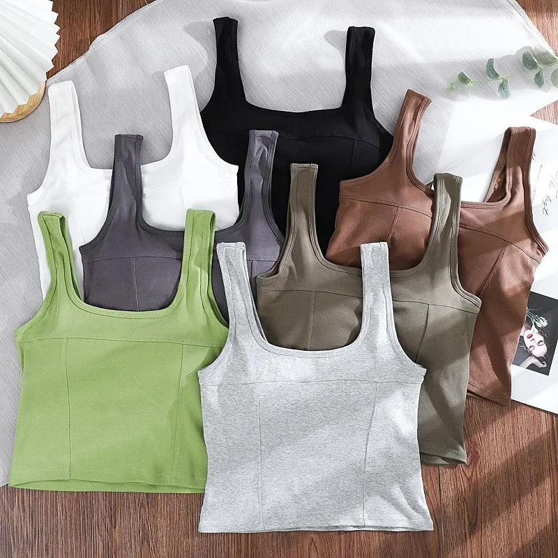 Tank Top Women Sexy Backless Y2k Top Slim Fit Bottoming Blouse Solid Crop Top Sleeveless Camis Mujer