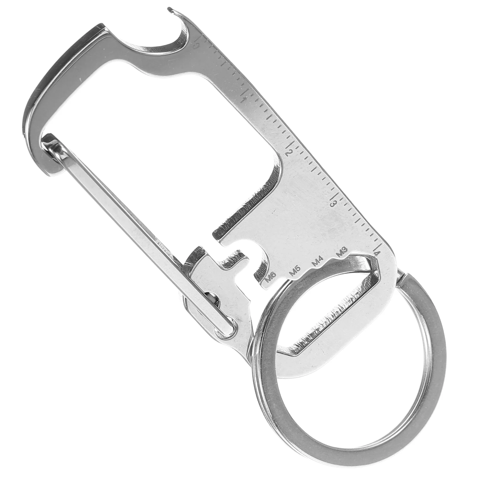 

Stainless Steel Keychain Pendant Outdoor Camping Carabiner Water Bottle Clip Multifunction Opener Accessory Portable Carrier