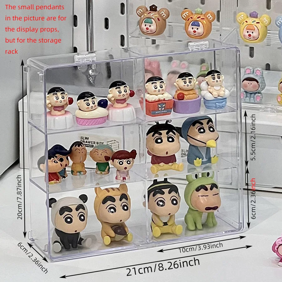Hand-made display shelf multi-layer transparent doll blind box display shelf cute little pendants receive shelves