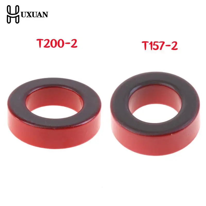 T200-2/T157-2 Iron Ferrite Toroid Cores 51*32*14mm/40*24*14.5 Mm For Inductors Iron Powder Core Red Ring Low Permeability