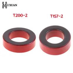 T200-2/T157-2 Iron Ferrite Toroid Cores 51*32*14mm/40*24*14.5 Mm For Inductors Iron Powder Core Red Ring Low Permeability