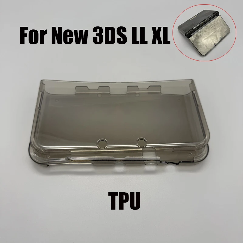 1 szt. Wysokiej jakości silikonowa osłonka TPU do konsoli New 3DS LL/NEW 3DS XL, miękka, kryształowa obudowa ochronna na konsolę do gier. — zdjęcie produktu 7