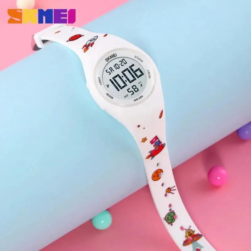 Cute Cartoon Panda Pattern Waterproof Kids Wristwatch with Chrono Countdown Feature for Boys & Girls Children's Clock Gift