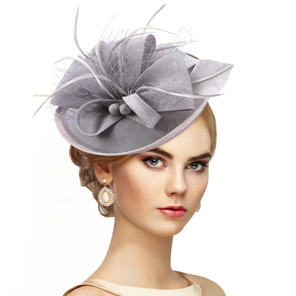Fashion Headpiece 3D Flower Fascinators Hat Large Flower Formal Rose Fascinators Tea Party Hats Formal