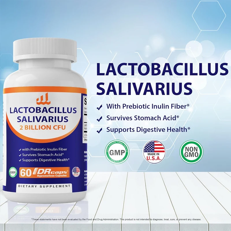 Vitamin Lactobacillus DR Capsules 2 Billion -60 Capsules - Digestive Support - Made from Probiotic Inulin Fiber