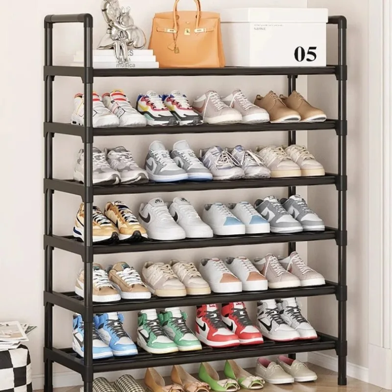 Multiple Layers Metal Shoe Rack, Large Capacity Shoe Organizer for Entryway, Closet, Garage, Shoe Shelf for Living Room