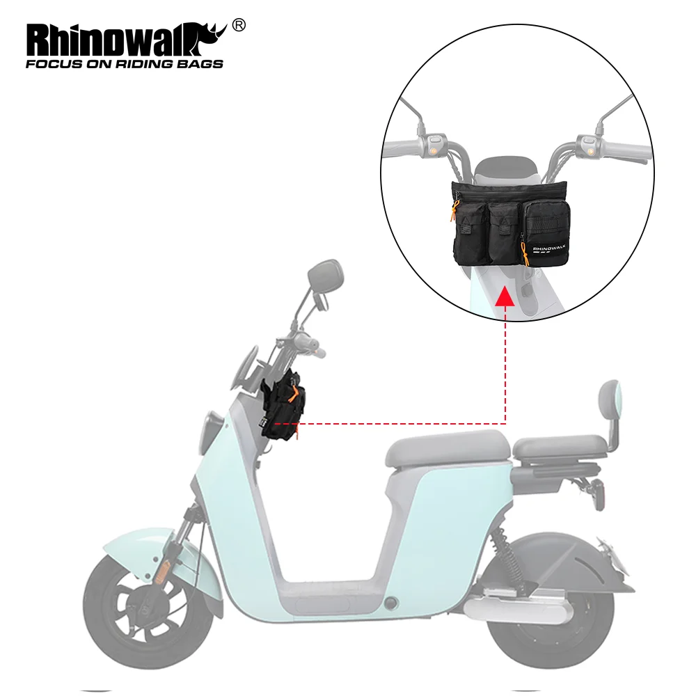 Rhinowalk Electric Bike Bag 2L Electromobile Front Bag E-bike Handlebar Pack Portable Cycling Bicycle Storage Bag Shoulder Bag