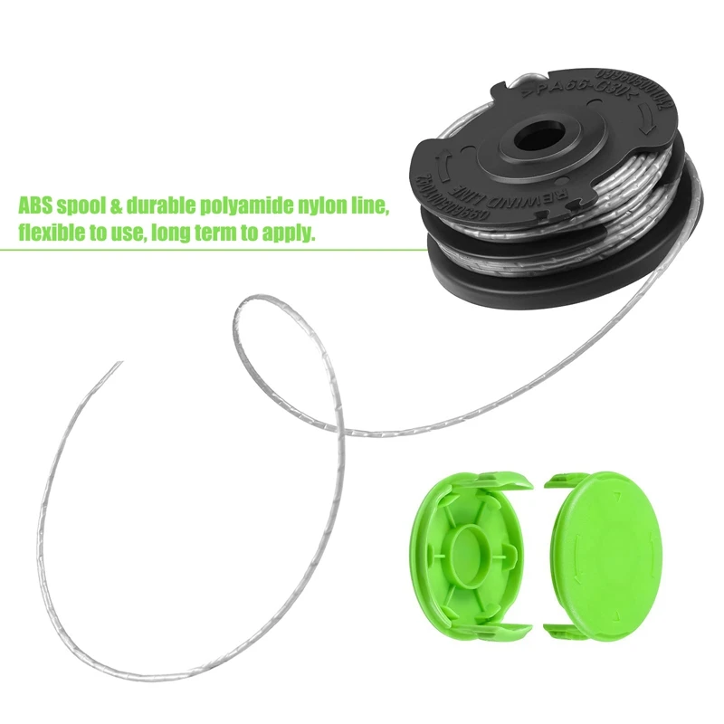 Imagem -03 - Linha Dupla String Trimmer Substituição Spool para Greenworks Weed Eater Spool Cap 20ft 0065