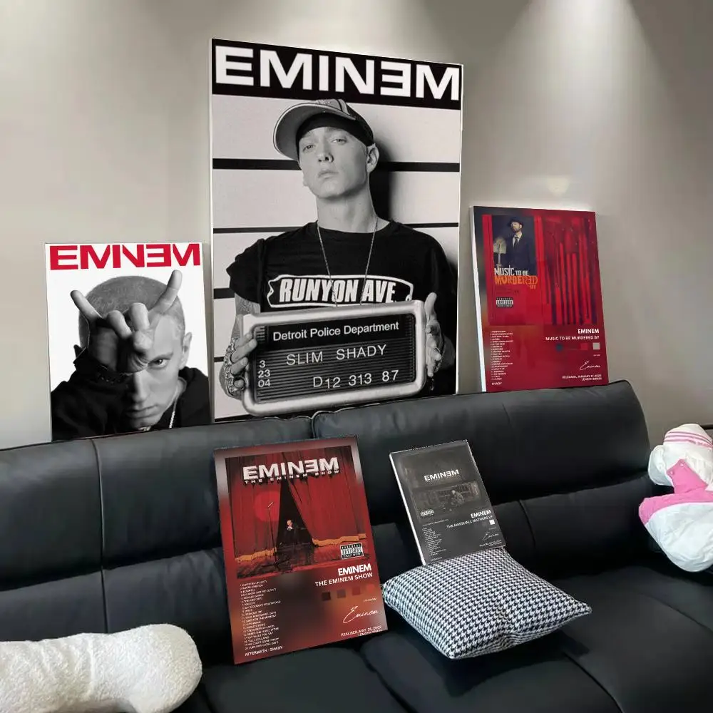 Famous Singer E-Eminem Poster Wall Art Poster Print Decorative Artwork for Bedroom Living Room Office Home Decoration
