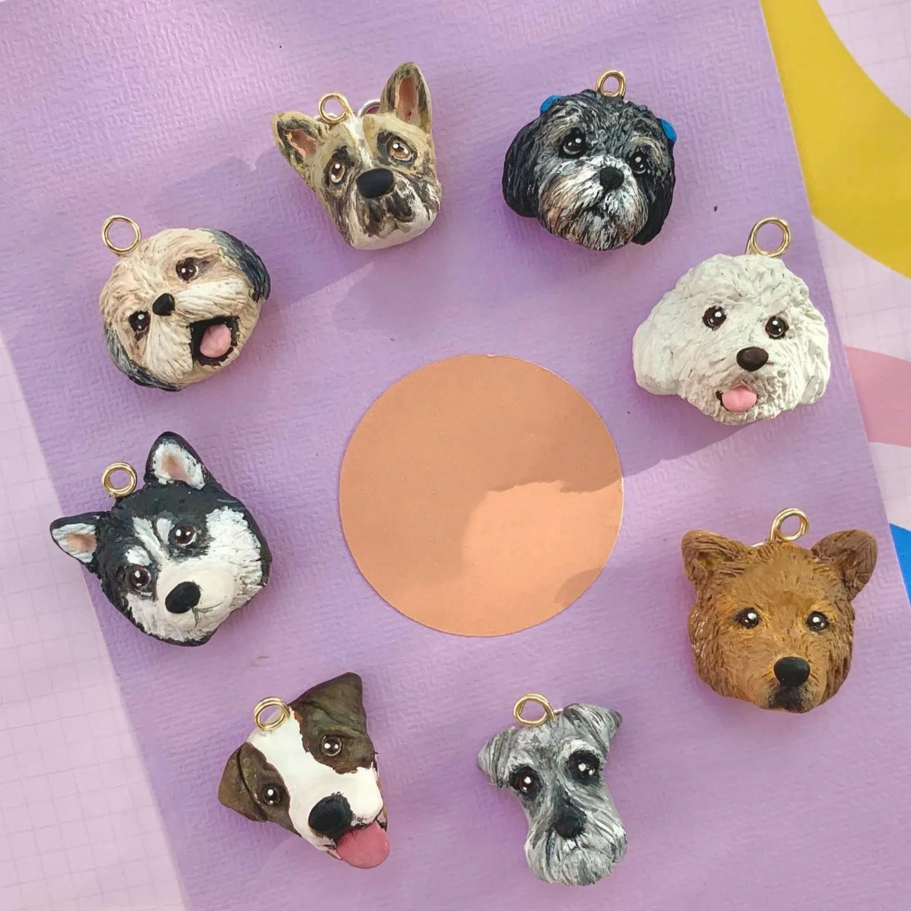 

3D мультяшный автомобильный брелок, аксессуары для бульдога, индивидуальная собака, студенческая пара, сумка из нержавеющей стали, милый брелок, кулон, рождественский подарок