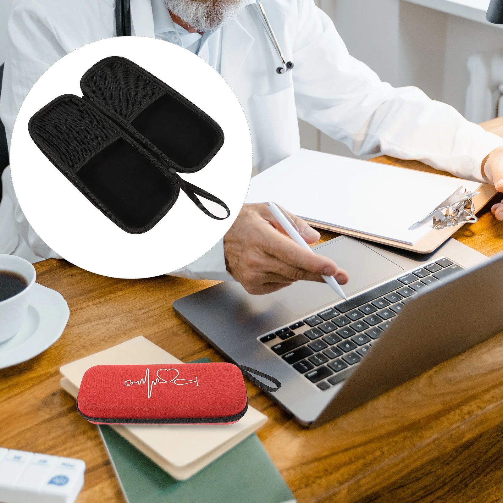 

Stethoscope Storage Box Stethecope Case Diagnostics Pouch Sthethoscope Stethescope