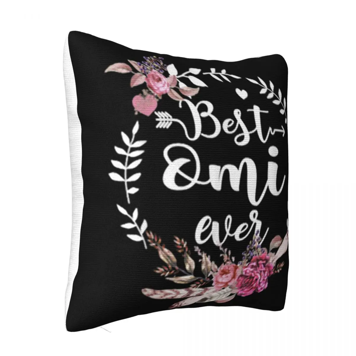 Official Best Omi Ever Blessed Omi Floral Mothers Day Gift Solid Color Comfortable Loose Pillow Case