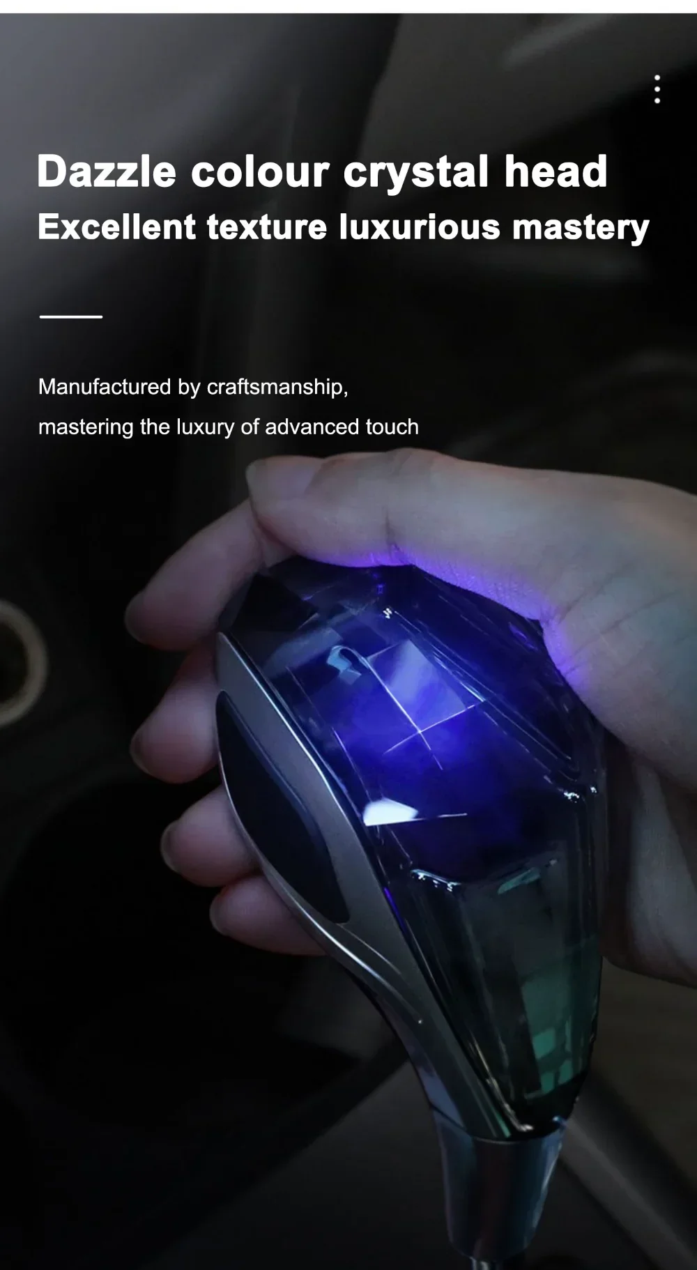 Automatic Luminous Gear Shift Knob for Toyota/Mazda/Lexus/Vellfire/Mitsubishi Crystal Gearbox Gear Handle Upgrade